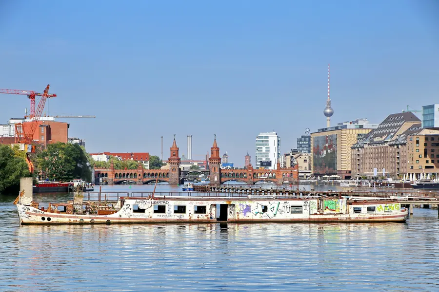 Berlin skyline and River Spree